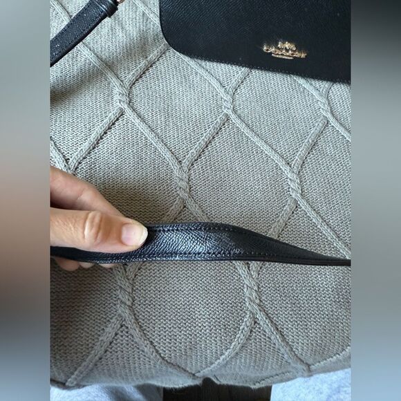 Coach Serena Satchel Crossbody Bag Top Handle Saffiano Leather Black 1589 Small - Picture 3 of 16